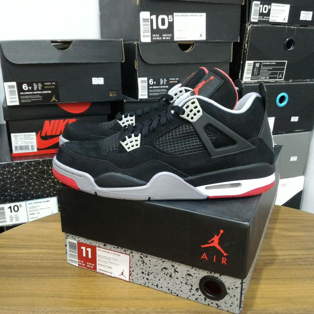 jordan 4 bred size 11
