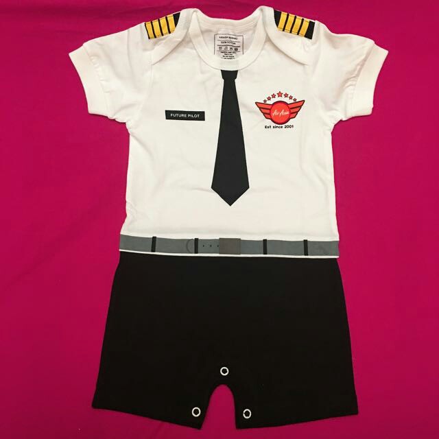 Airasia Pilot Baby Romper Babies Kids Babies Kids Fashion on