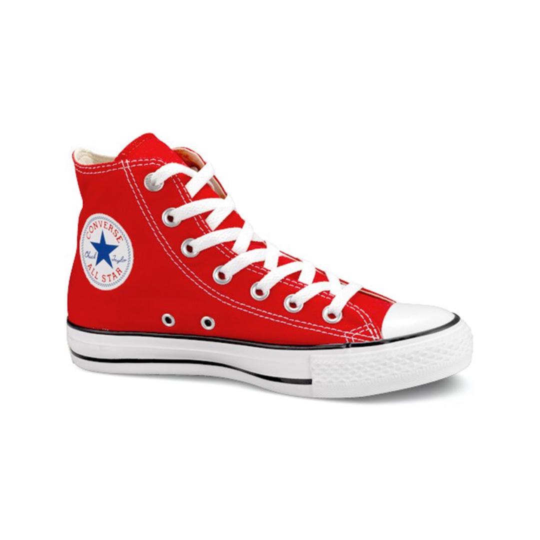 Red mid top converse outlet