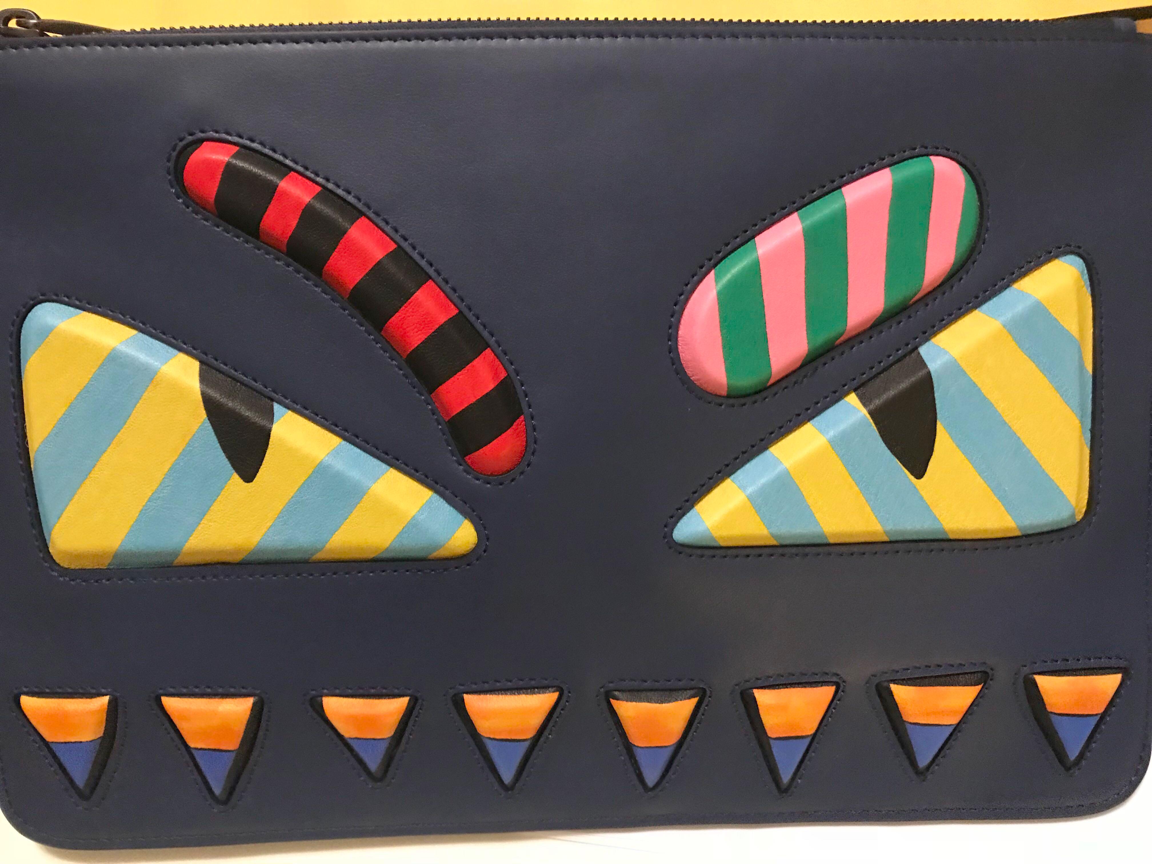 fendi monster pouch