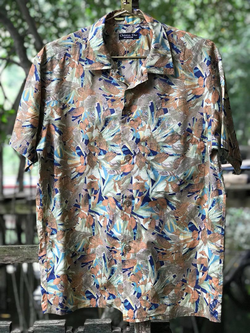 Dior Sorayama Blue Hawaiian Shirt  Savonches