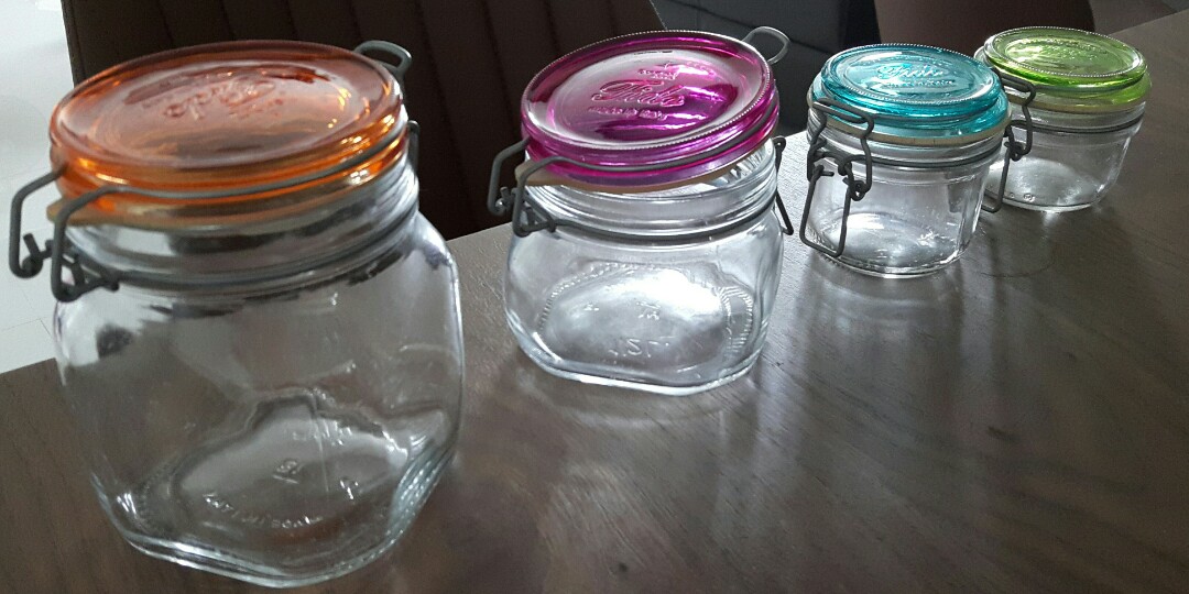 (Made in Italy) Glass Jars from Fido, Furniture & Home Living
