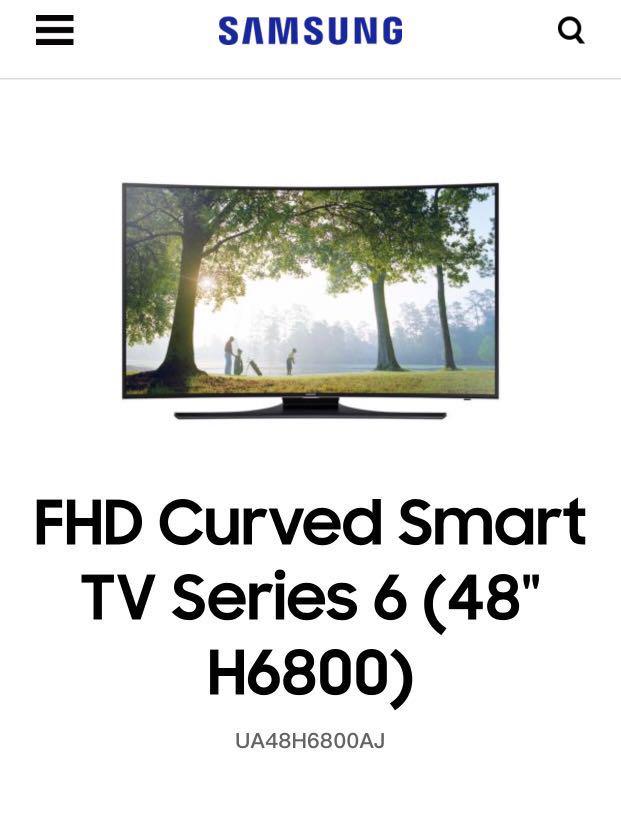48 full hd curved smart tv h6800 series 6