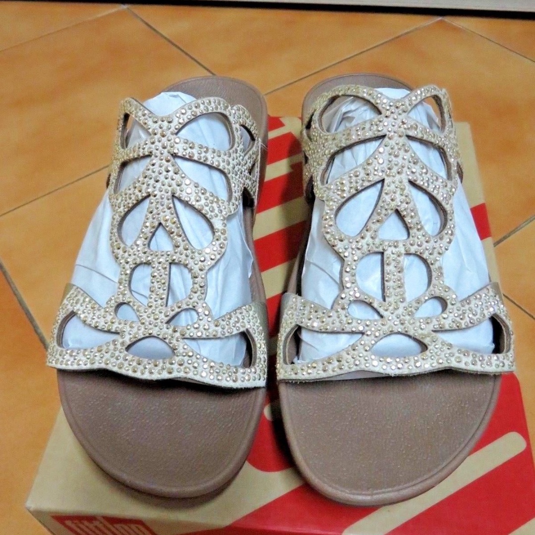 Bumble discount crystal fitflop