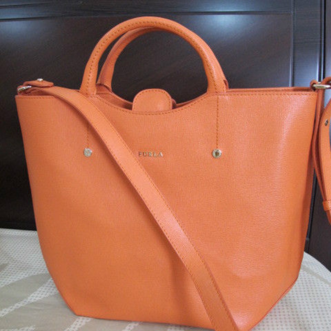 Furla new arrivals orange handbag