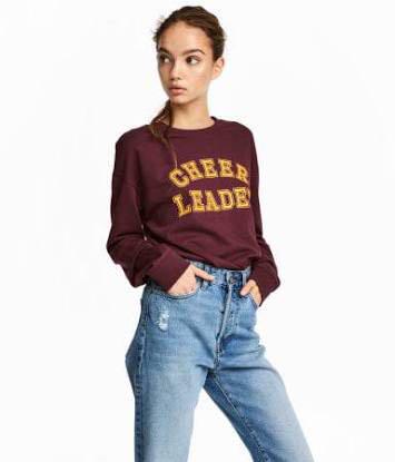 H M SWEATER CHEERLEADER