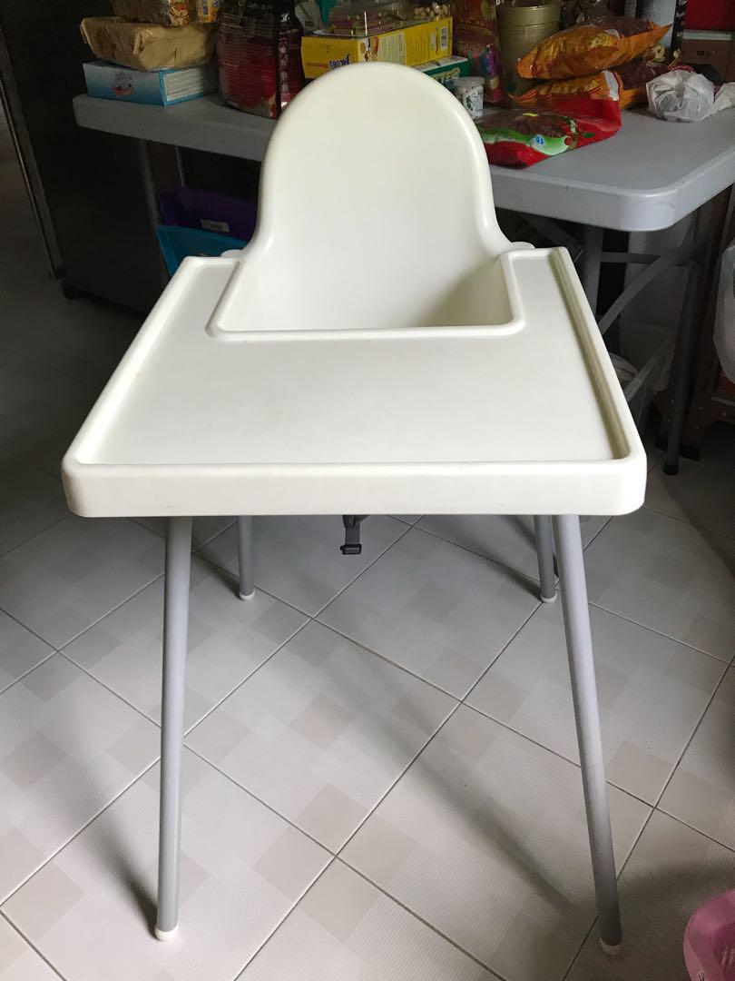 ikea high chair table removal