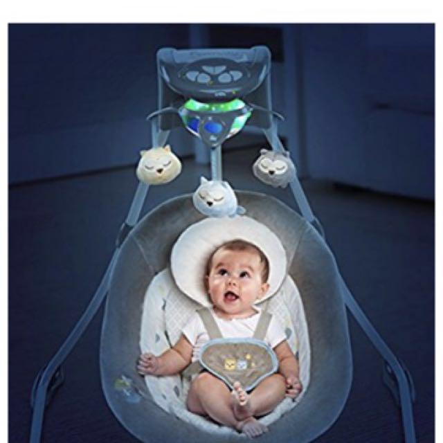 baby swing with lights