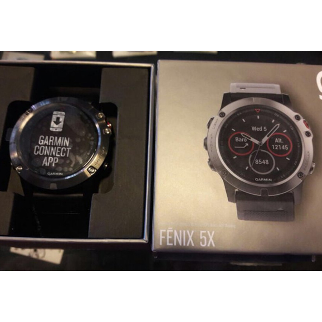 New Jam Tangan Pria Garmin Fenix 5x Dual Time Anti Air Paket 2 Tali Hbmm Shopee Indonesia