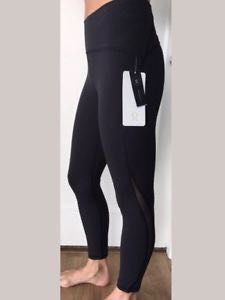 Lululemon Black Mesh Leggings Size 4 