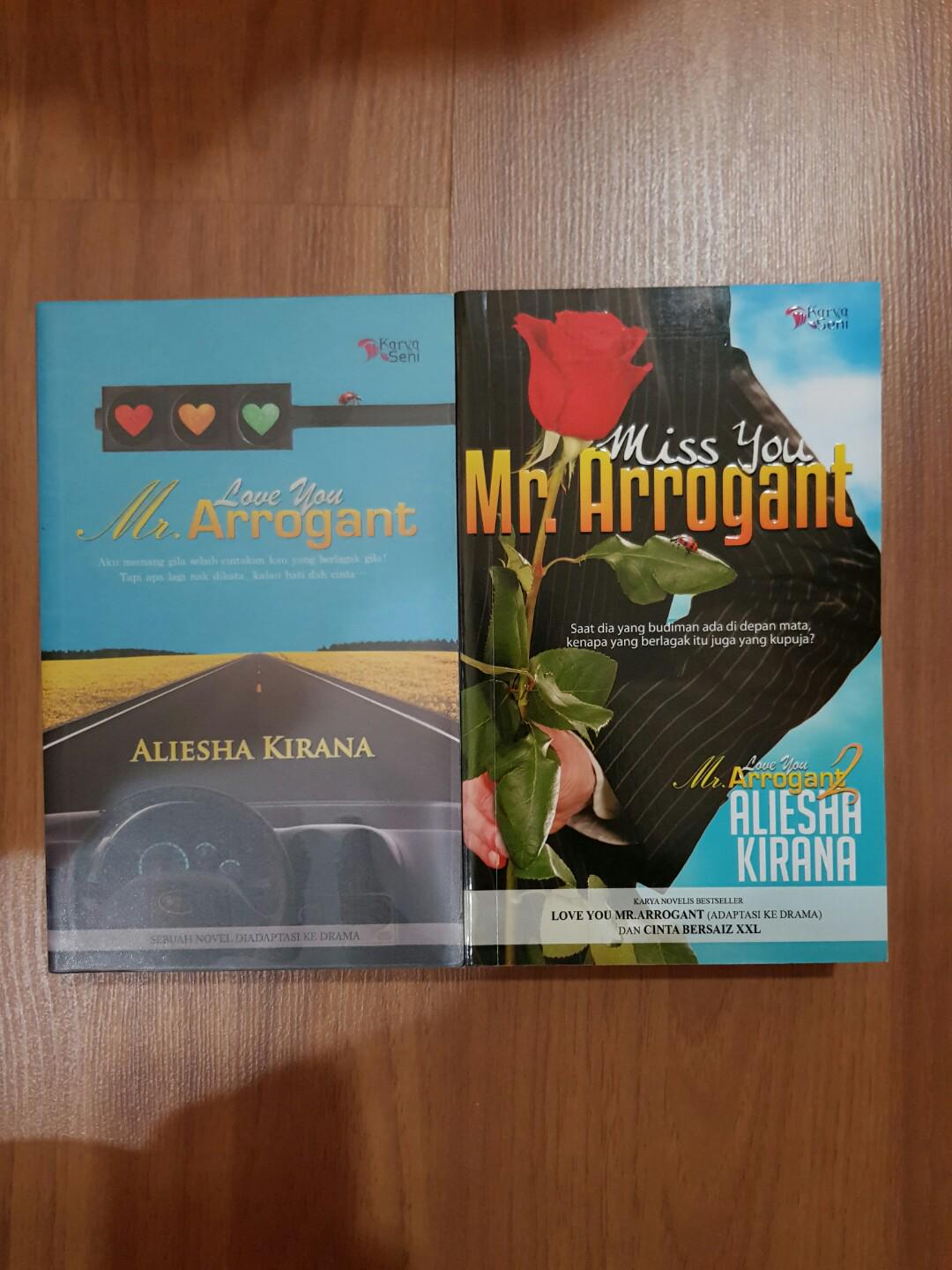 Malay Novel Love You Mr Arrogant Miss You Mr Arrogant Books Stationery Books On Carousell