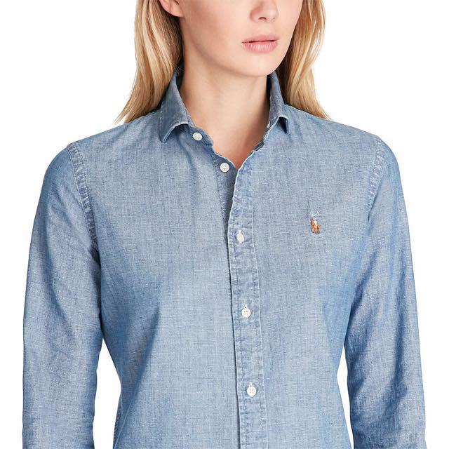 fitted chambray shirt womens