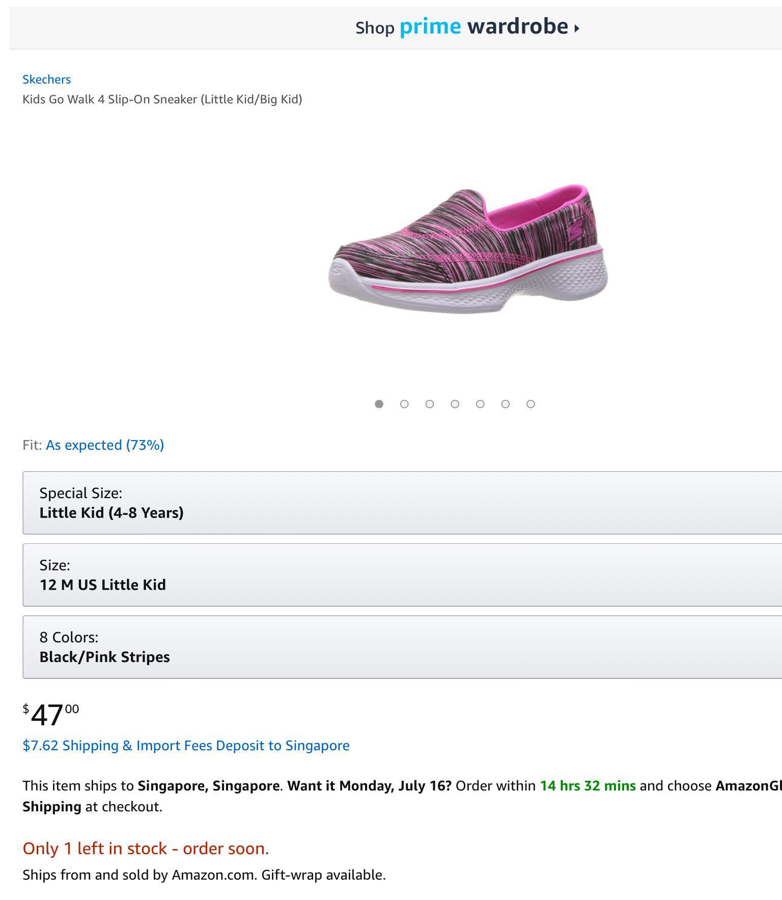 Skechers go walk hotsell 4 size chart