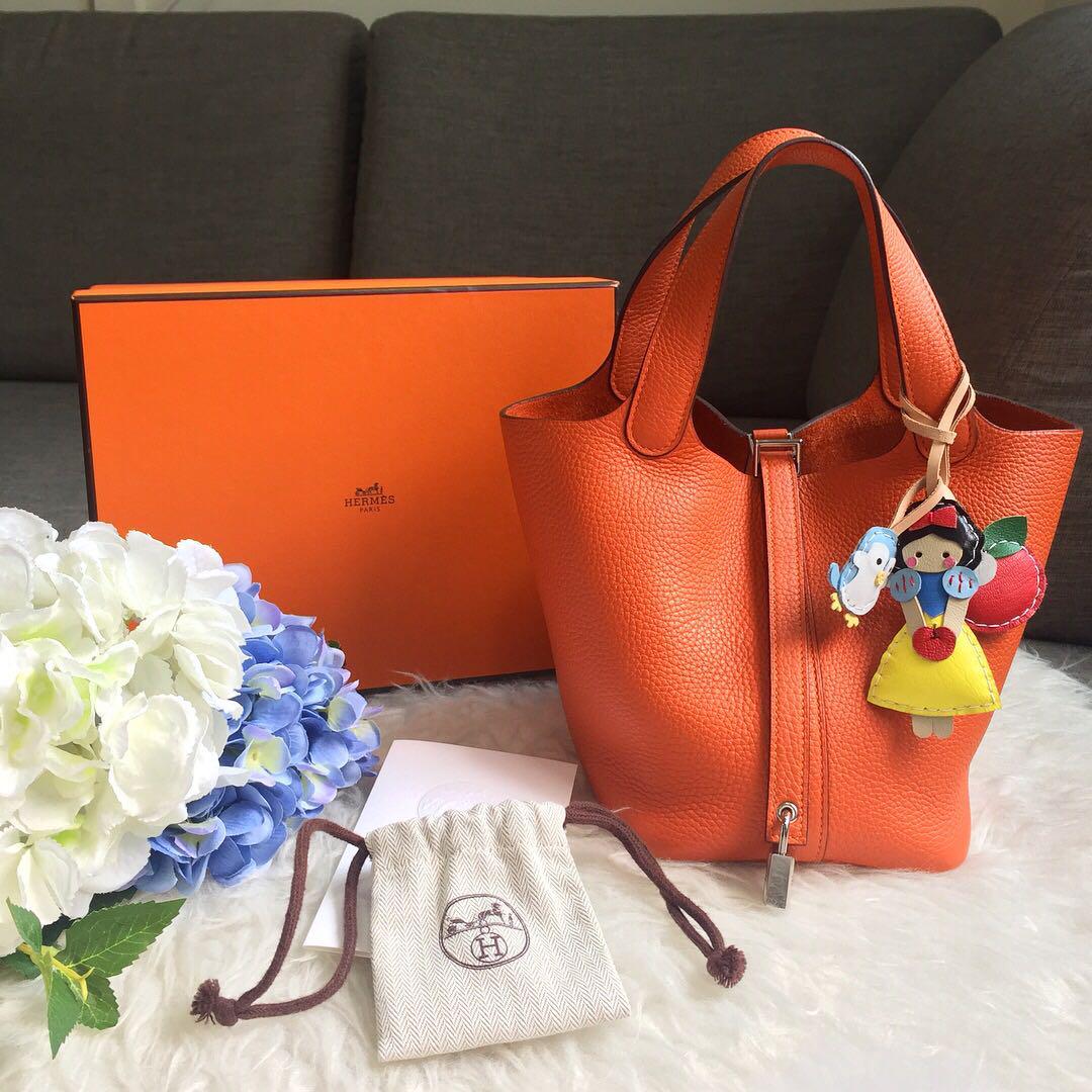 hermes picotin 18 orange