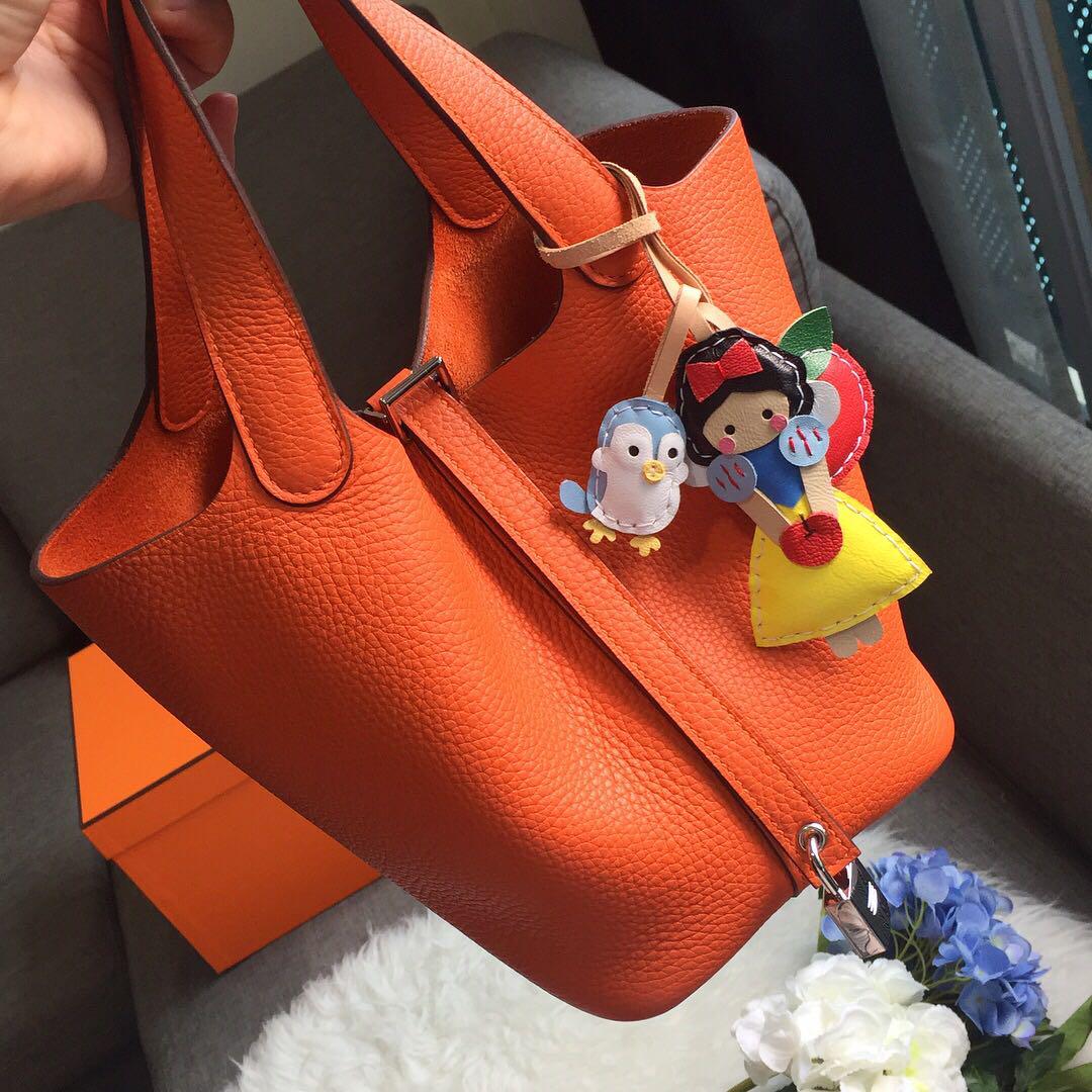 Hermès Picotine 22 Orange Feu Bag
