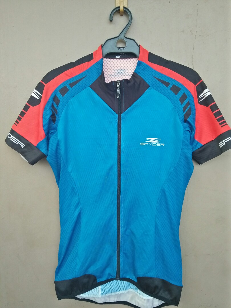 Spyder cycling jersey and shorts set Men s Fashion Activewear on Carousell