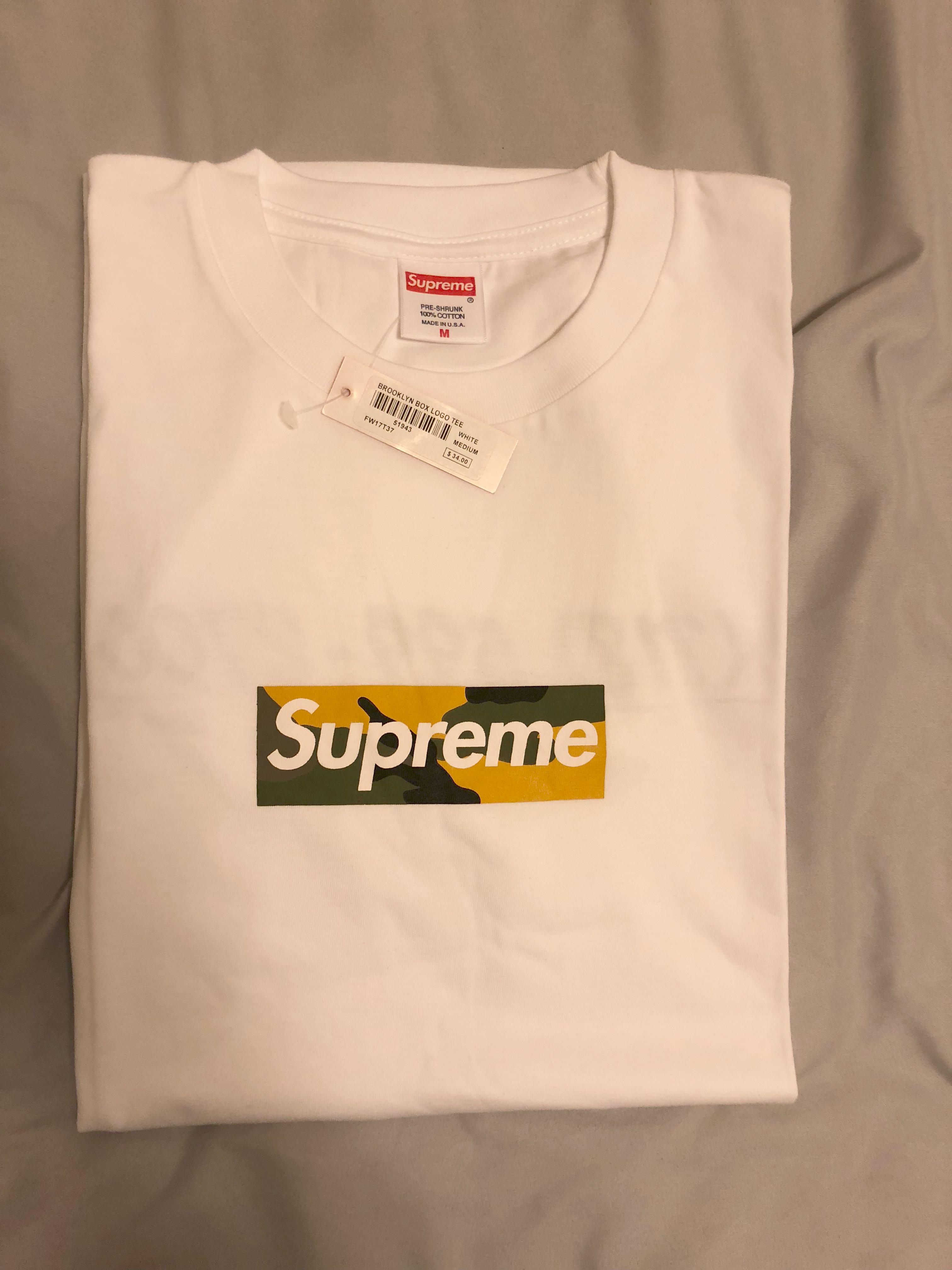 Supreme Brooklyn Box Logo Tee, Men's Fashion, Clothes, Tops On