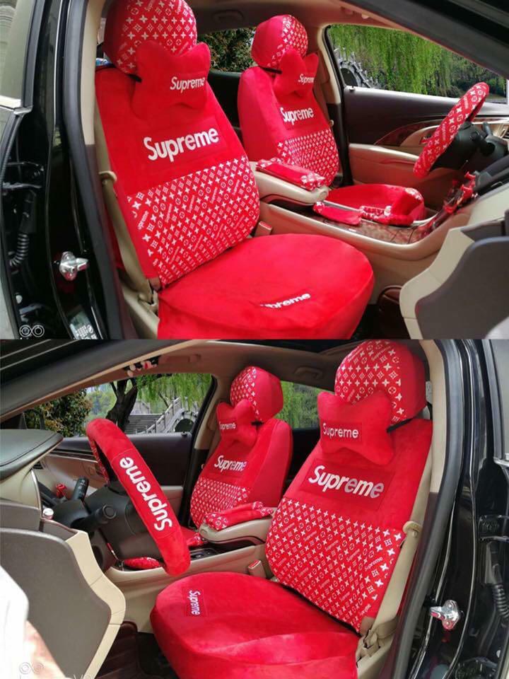 LV Car Seat & Accessories Covers, Car Parts & Accessories on Carousell