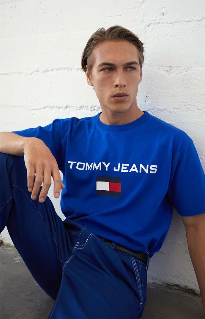 tommy jeans t shirt mens 90s