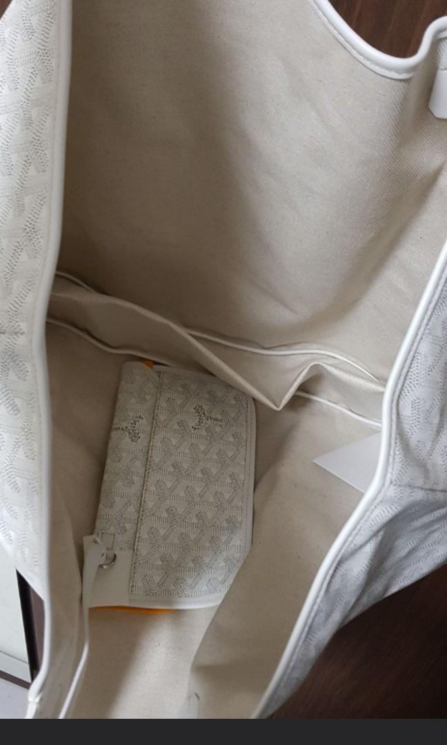 Goyard Goyardine White Artois GM Tote Bag Palladium Hardware – Madison  Avenue Couture