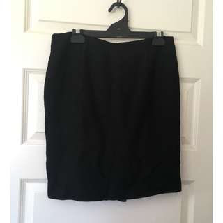 Cue Size 10 Black Work/Career Skirt