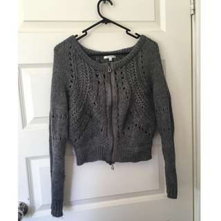 Size 8 Valleygirl Grey Knit Cardigan
