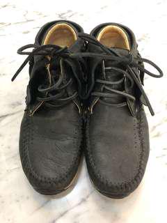 Visvim Black leather FBT