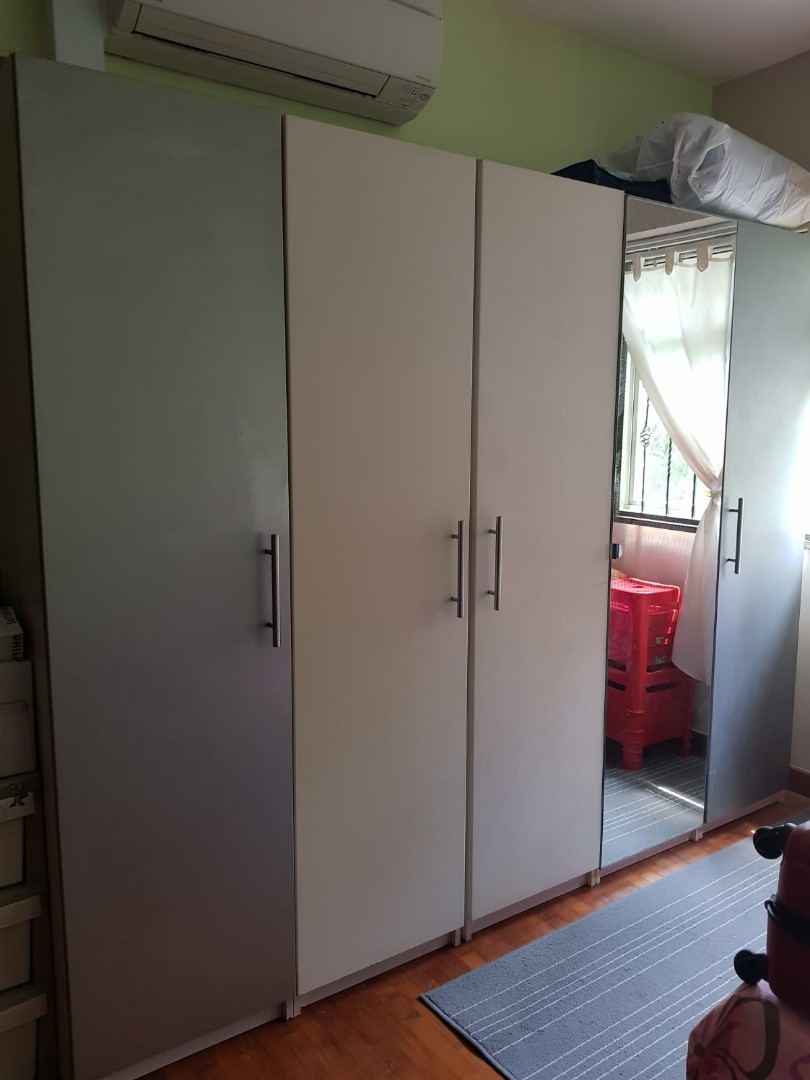 Ikea Pax Wardrobe 5 Door Furniture Shelves Drawers On Carousell