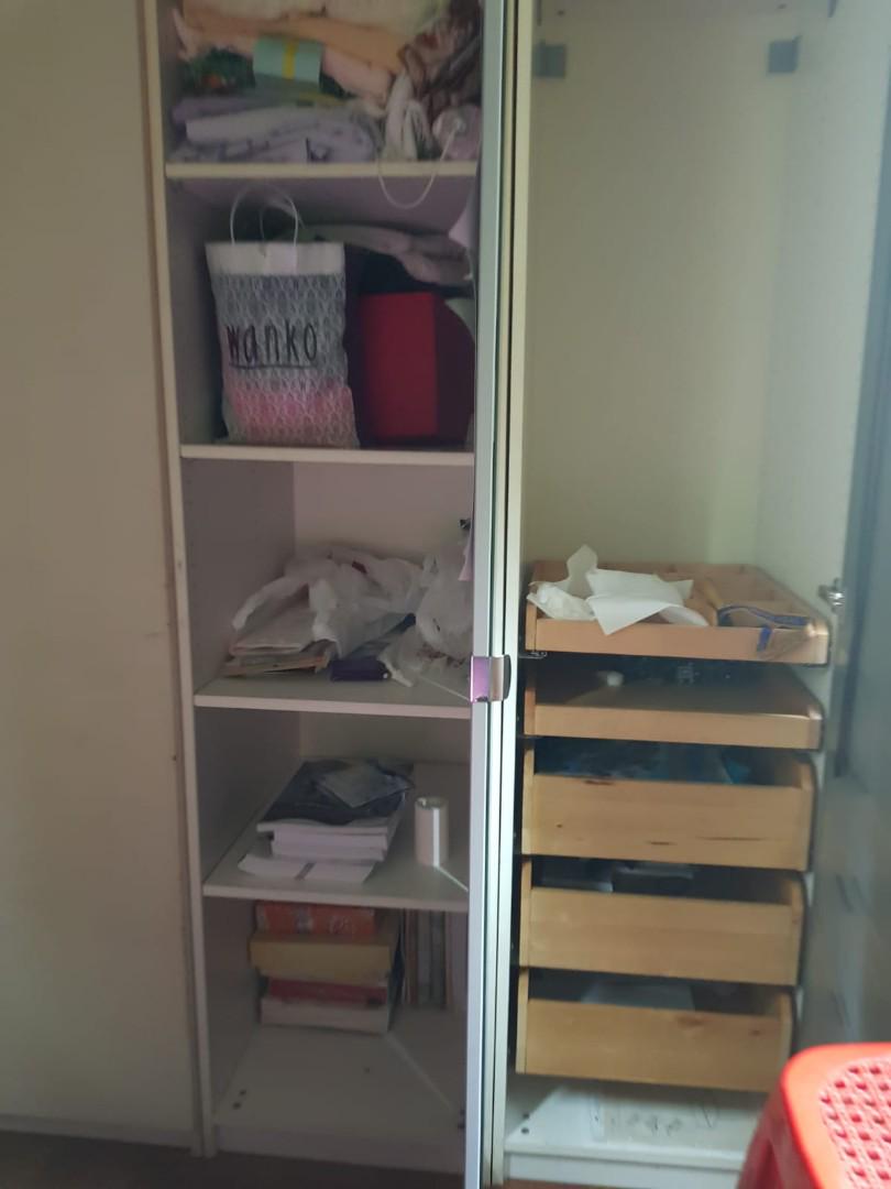 Ikea Pax Wardrobe 5 Door Furniture Shelves Drawers On Carousell