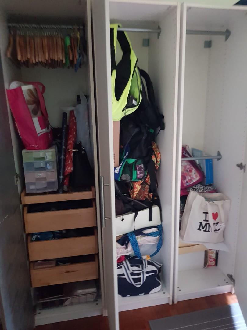 Ikea Pax Wardrobe 5 Door Furniture Shelves Drawers On Carousell