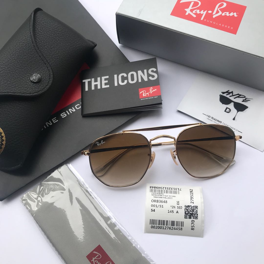 Authentic Ray Ban Marshal RB3648 002/51 Gradient Brown Lens., Luxury,  Accessories on Carousell