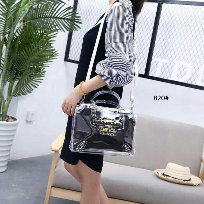 balenciaga transparent bag