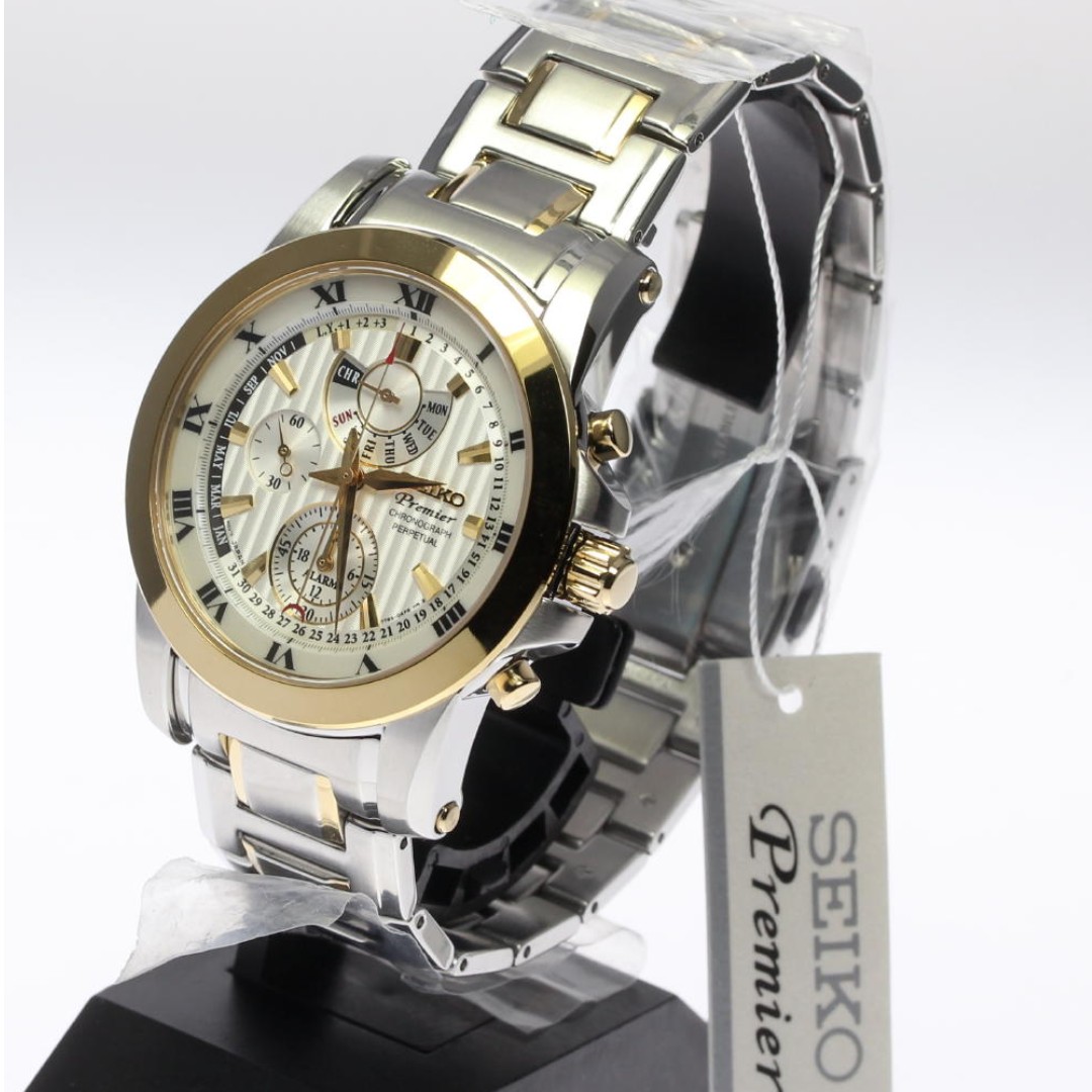 BNIB Seiko Premier Chronograph Perpetual Calendar SPC162 SPC162P1 SPC162P Mens Watch Mobile Phones Gadgets Wearables Smart Watches on Carousell