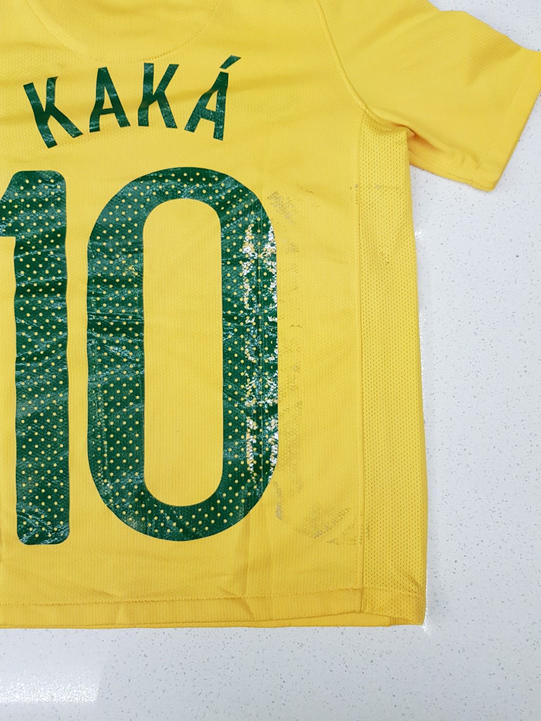 Brazil National Team Soccer Jersey (No. 10, KAKA) Youth XS, Sports