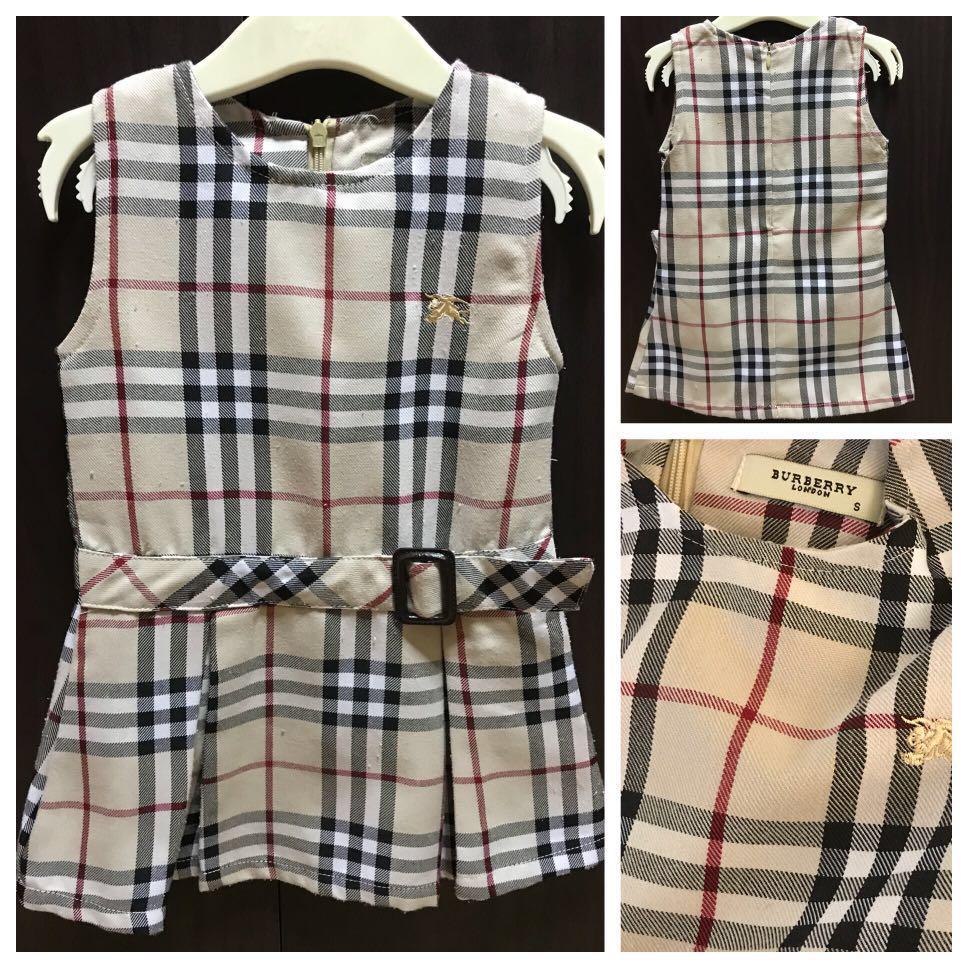 burberry inspired baby dress