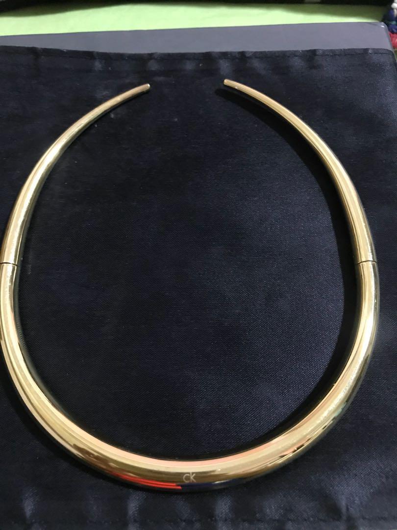 calvin klein gold necklace