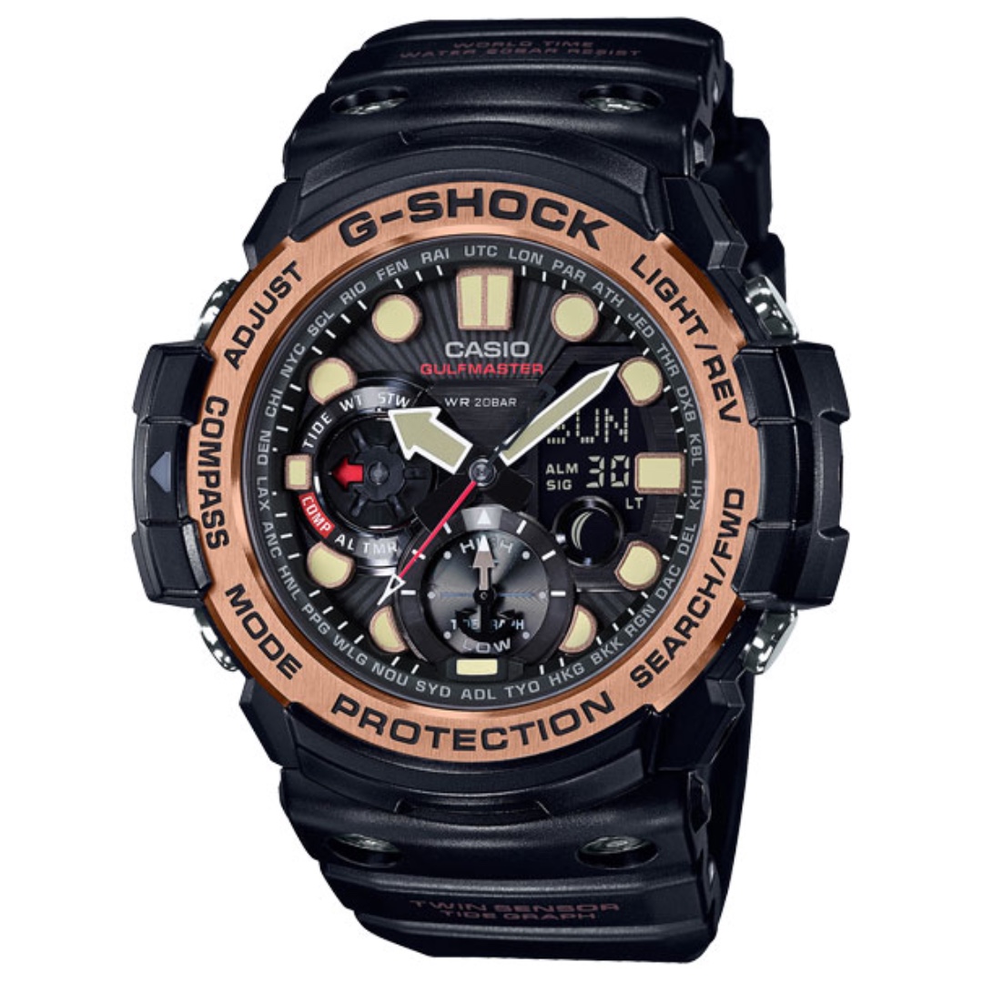 CASIO G-SHOCK GN-1000 GULFMASTER series GN-1000RG 黑玫瑰金GSHOCK GN1000RG, 男裝, 手錶及配件, 手錶- Carousell CASIO G-SHOCK GN-1000 GULFMASTER series GN-1000RG 黑玫瑰金GSHOCK GN1000RG, 男裝, 手錶及配件, 手錶- Carousell