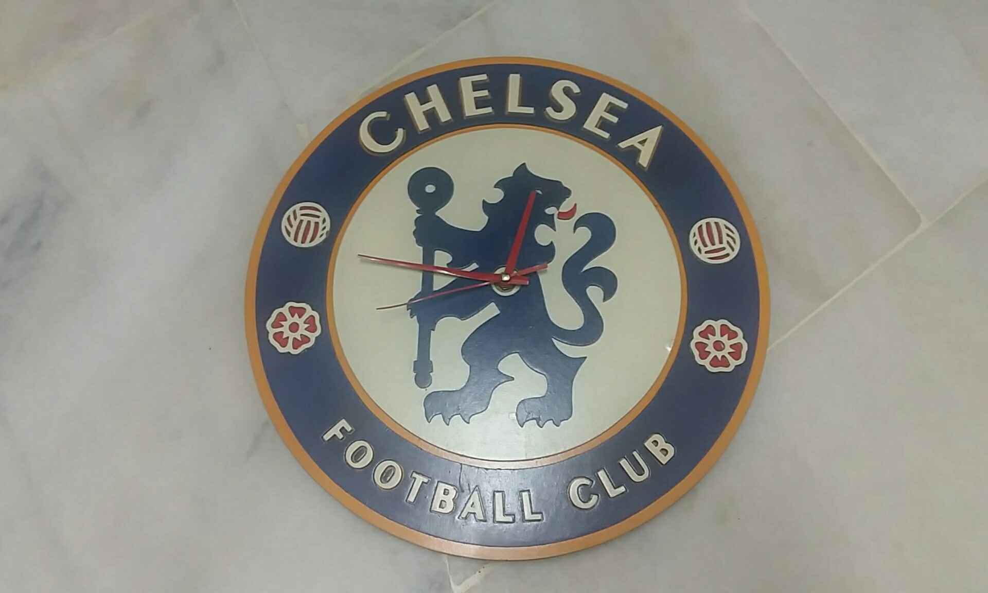 Chelsea Fc Wall Clock Hard Wood