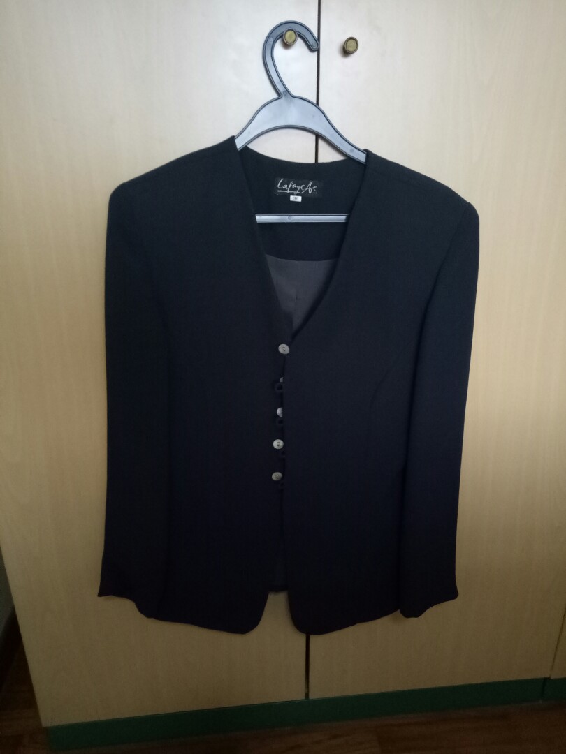 BLACK ABBY LINEN JACKET main image 0