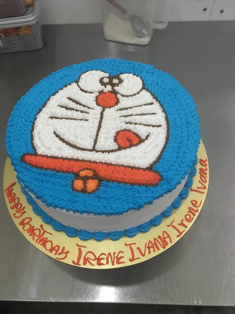 Wallpaper Customised Doraemon Cake Food Drinks Baked Goods On Carousell For iPhone Free