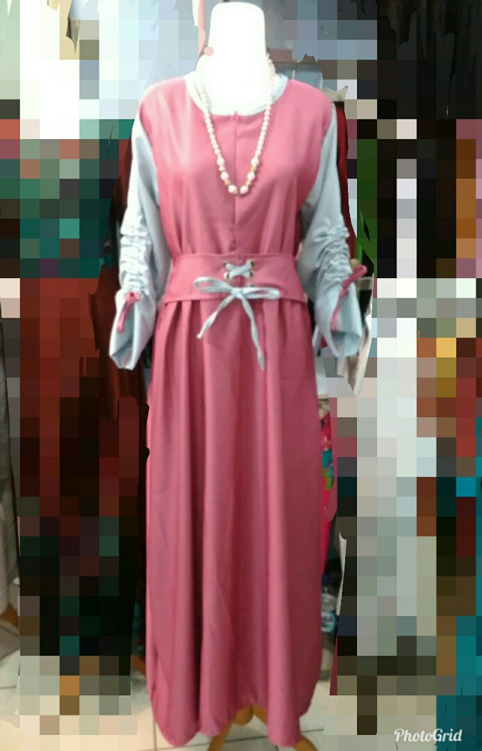 Gamis Baloteli Model Tangan Serut Pinggang Karet Ukuran Muat Sampai Ukuran Xl Olshop Fashion Olshop Wanita Di Carousell