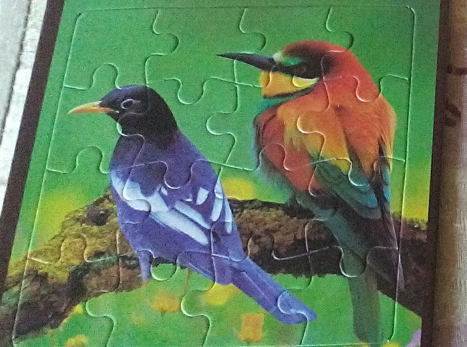 Jigsaw Puzzle Mini Gambar 2 Ekor Burung Toys Games Board Games