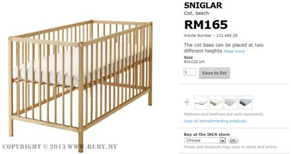 Katil Kayu Baby Ikea Babies Kids Others On Carou Katil Kayu Baby Ikea Babies Kids