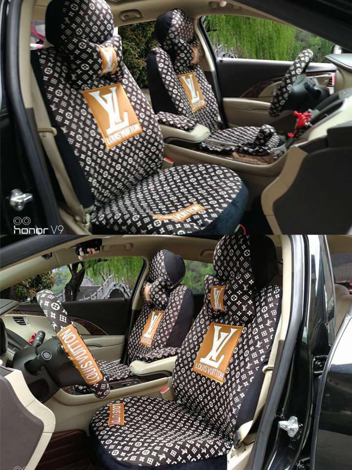 Louis Vuitton LV Symbol Car Seat Covers Fashion Car Accessories Custom For  Fans 