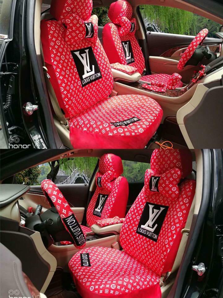 LV Car Seat & Accessories Covers, Car Parts & Accessories on Carousell