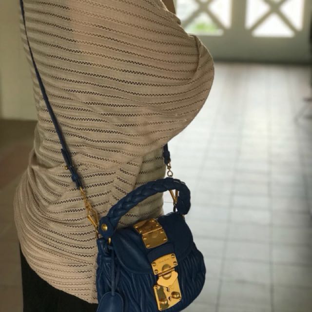 Miu miu sling bag Mini cute Condition 9/10 RM120 #theakl #theaklpreloved  #prelovedmalaysia…
