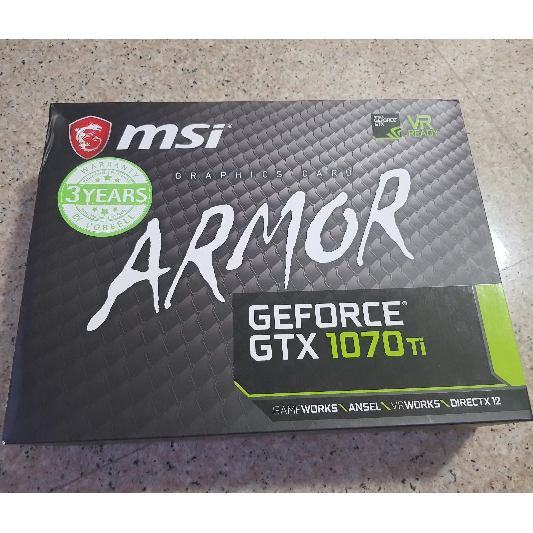 Msi geforce gtx 1070 ti armor sale