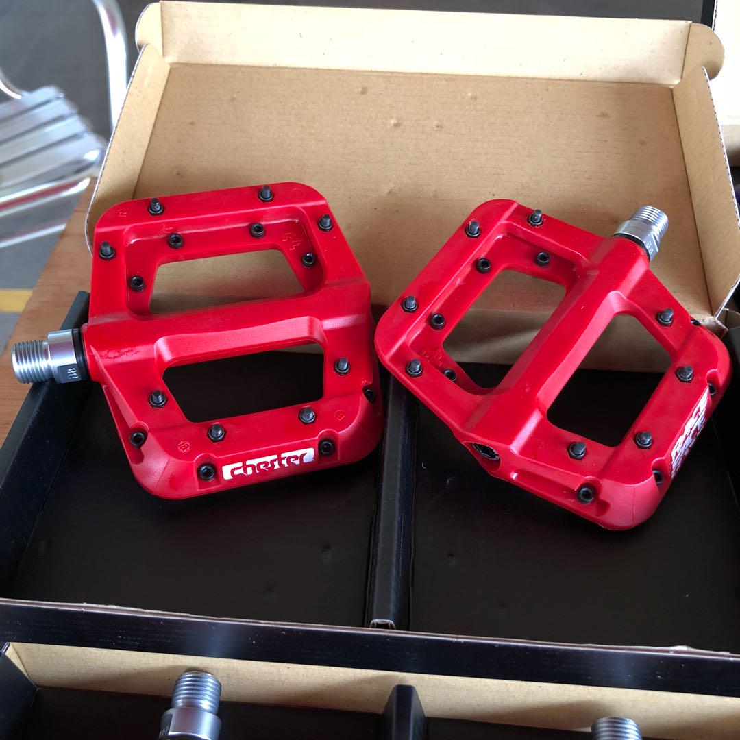 New Race Face Chester Flat Pedal Red Free Postage Bicycles