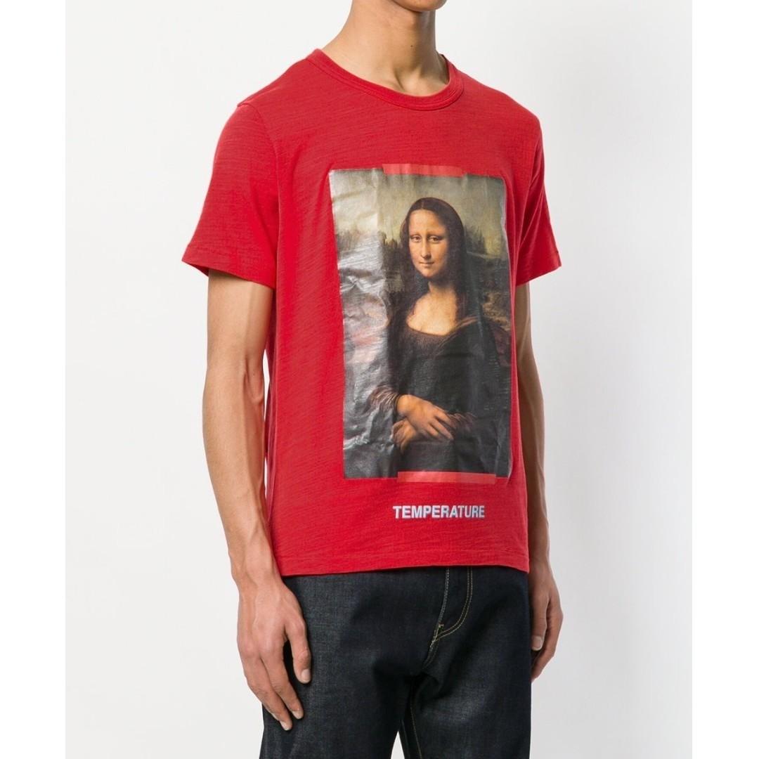 off white mona lisa tee red