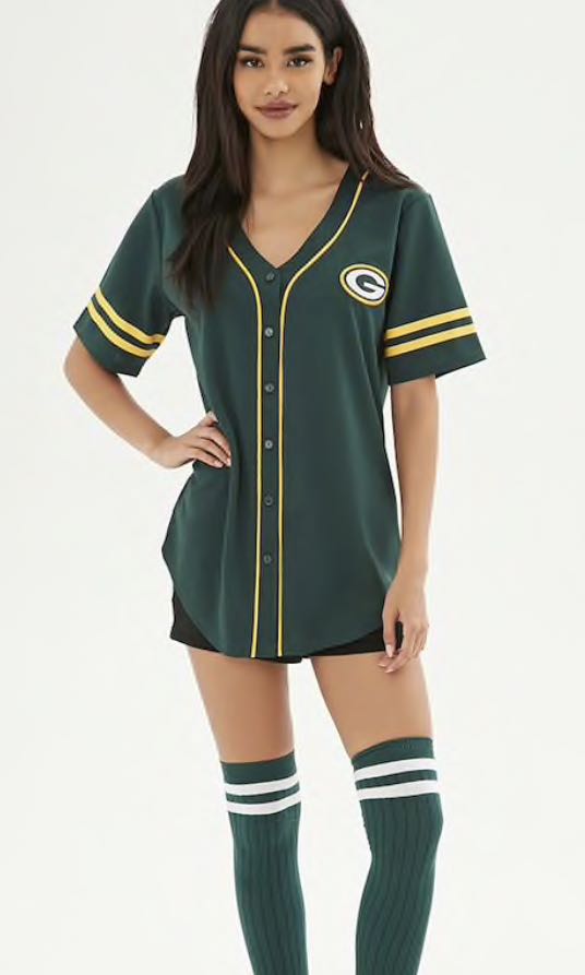 oversized baseball jersey, Women's 